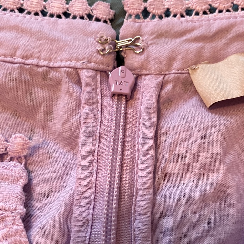 Loft 100% Cotton Eyelet A-line Dress - Picture 5 of 8